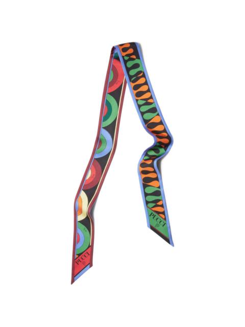 PUCCI Onde Leocorno-print silk scarf