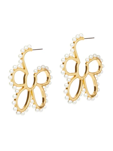 LELE SADOUGHI Women's Daisy 14K Gold-Plated & Faux Pearl Hoop Earrings - Pearl