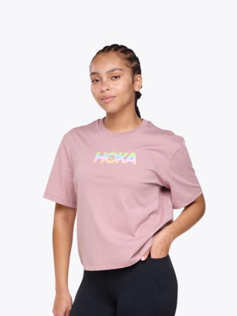 HOKA Women's HOKA Sunrise Gpx SS Tee Shirt in Quartzite