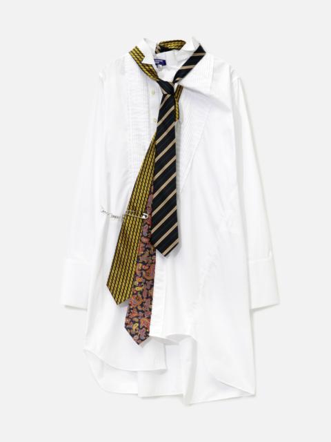 Junya Watanabe MAN ELONGATED SHIRT WITH TRIPLE TIE