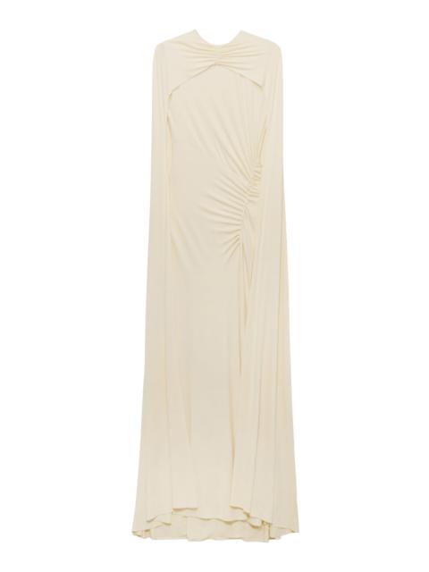 SIMKHAI Demi Draped Jersey Cape Gown