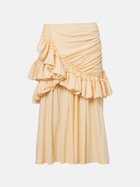 Dries Van Noten Humairah cotton midi skirt