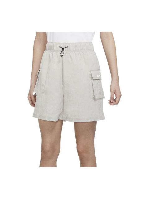 Nike (WMNS) Nike Sportswear Essential Woven High-Rise Shorts 'Grey' DM6248-012