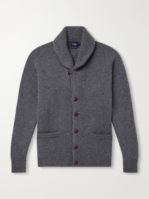 Drake's Ribbed Wool Cardigan