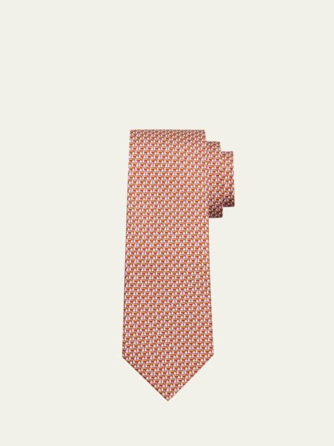 Men's Micro-Sailboat Print Tie