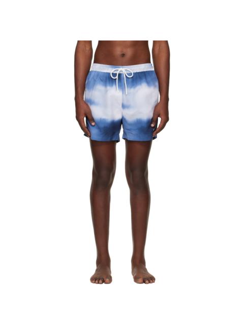 BOSS Blue Printed Swim Shorts