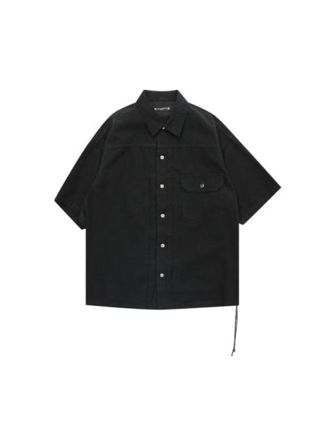 MASTERMIND WORLD Mastermind World 1st Short-Sleeve Denim Shirt 'Black'