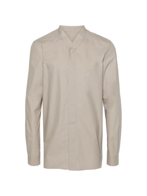 Rick Owens V-neck organic cotton shirt