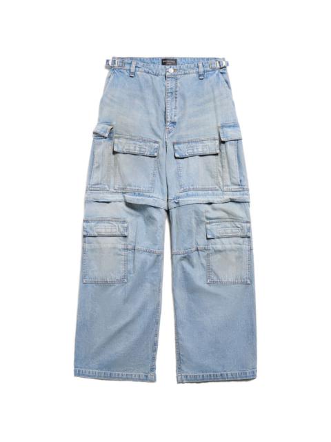 BALENCIAGA cargo wide-leg jeans