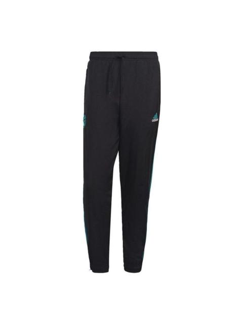 adidas adidas Real Madrid Icons Woven Soccer Pants 'Black Blast Emerald' GR4250