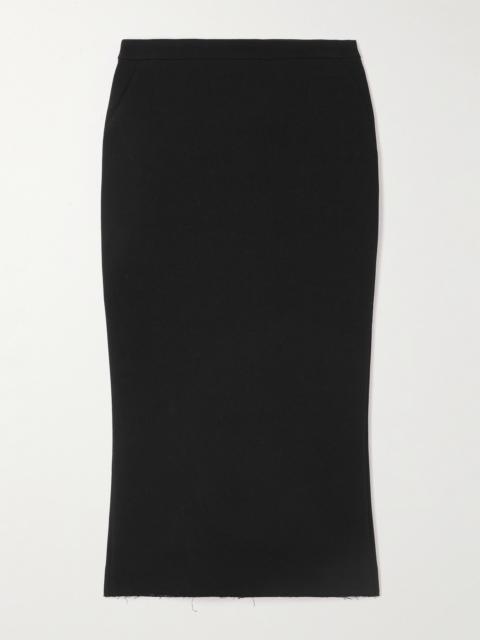Givenchy Wool-blend Crepe Midi Skirt