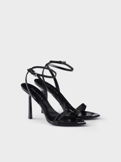 Prada Brushed leather sandals