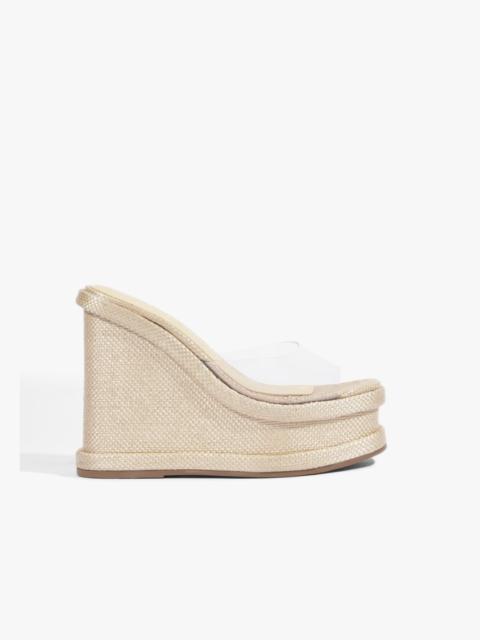 SCHUTZ Dalle Vinyl Wedge Sandal