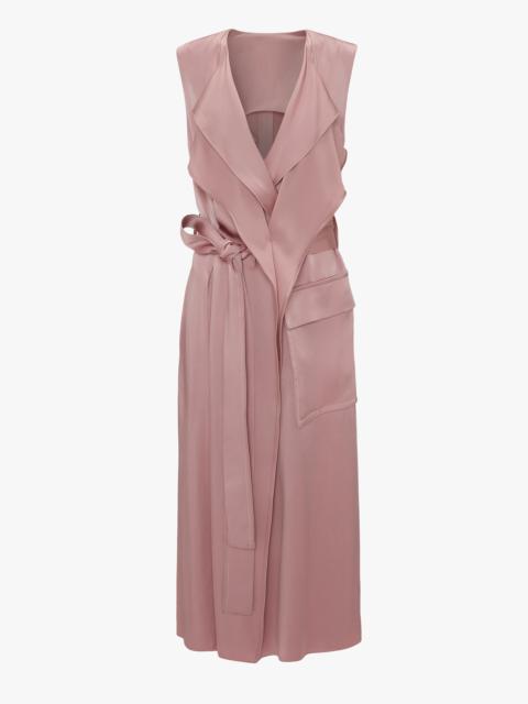 Victoria Beckham Trench Dress In Peony