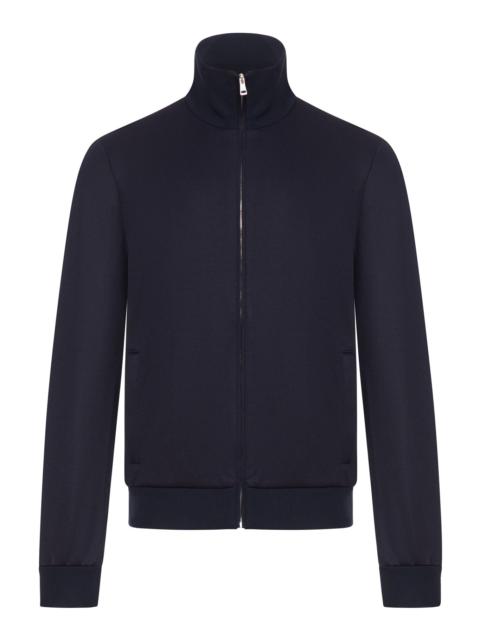 GUCCI TECHNICAL JERSEY JACKET WITH ZIP AND WEB TAPE