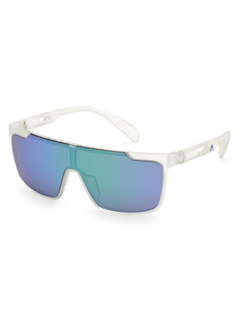 adidas Men's Injected Shield Sunglasses - White