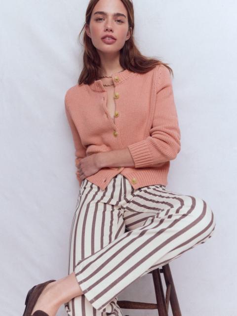 BODEN Lucy Chunky Cotton Cardigan-Pink