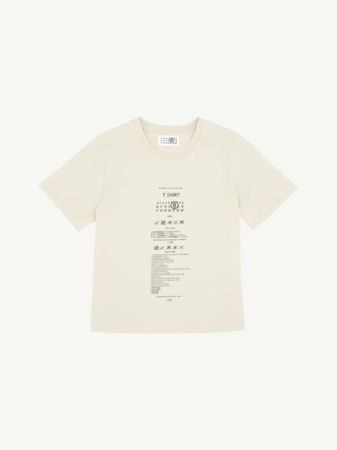 Care Label Print Cotton T-Shirt