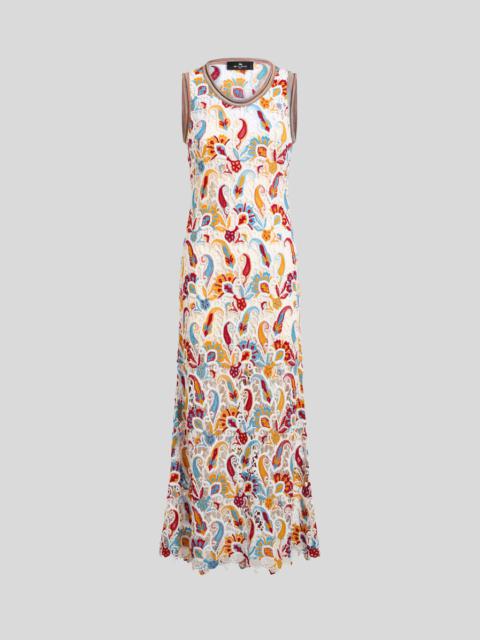 Dress Midi Etro Multicolored Sable Stretch Paisley オールインワン・サロペット With In
