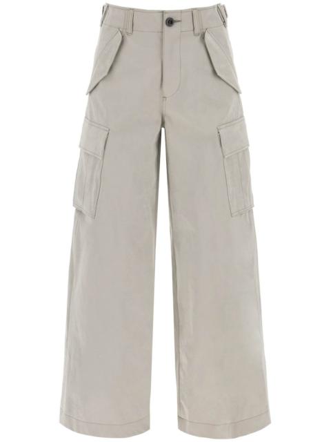 sacai quilted straight-leg trousers - Grey