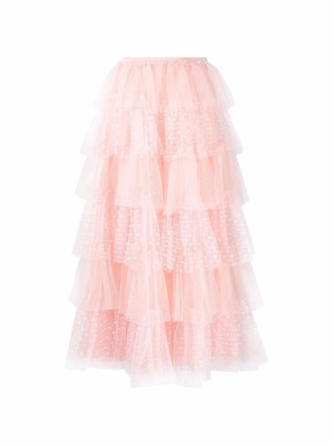 REDValentino tiered tulle midi skirt