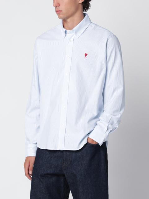 AMI Paris Light blue/white striped Ami De Coeur shirt