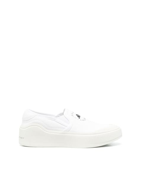 adidas logo-print slip-on sneakers