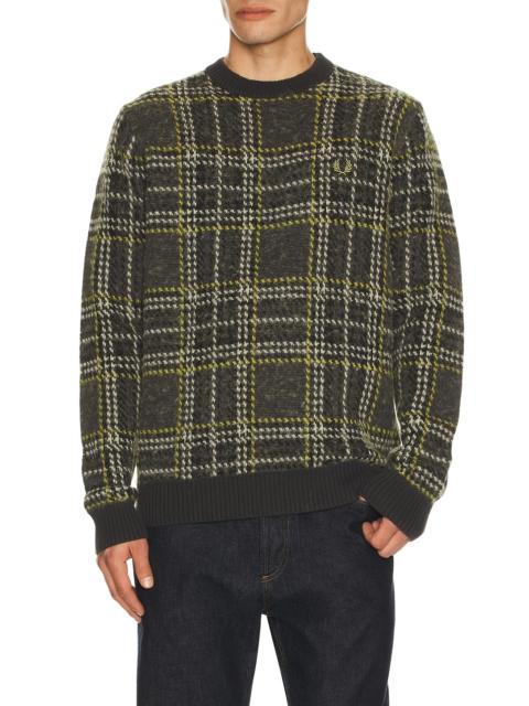 Fred Perry Brushed Tartan Jumper