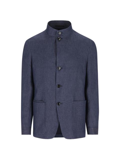 ZEGNA mandarin-collar jacket