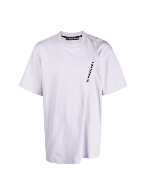 Y/Project Pinched logo-embroidered cotton T-shirt