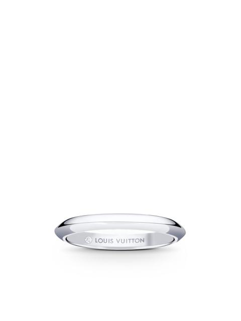 Louis Vuitton LV Diamonds 2.5mm Wedding Band, Platinum