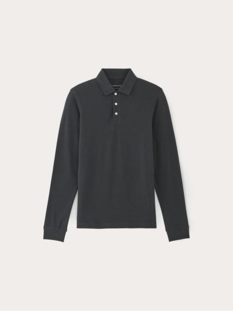 EVERLANE THE LONG-SLEEVE PIQUE POLO