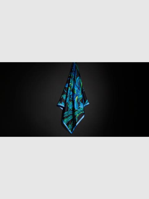 GUCCI Gucci floral Double G silk twill carré