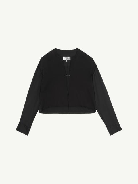 MM6 Maison Margiela White Safety Pin Top