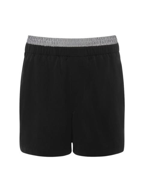 Double layer nylon swim shorts