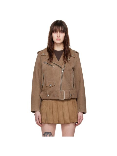 STAND STUDIO Tan Icon Suede Jacket
