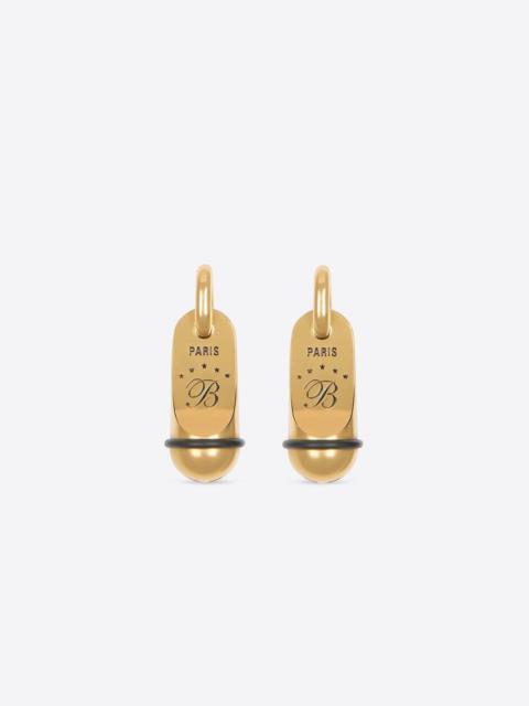 BALENCIAGA Hotel Earrings in Gold