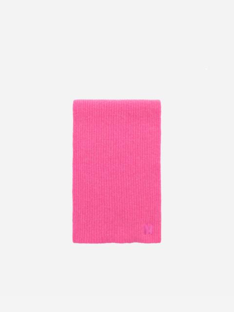 MSGM Ribbed scarf with embroidered logo