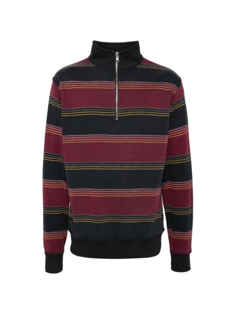 Oliver Spencer striped half-zip jumper