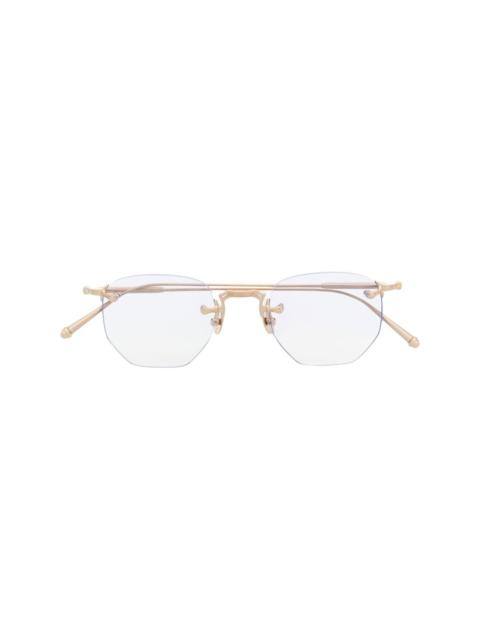 MATSUDA polished geometric-frame glasses
