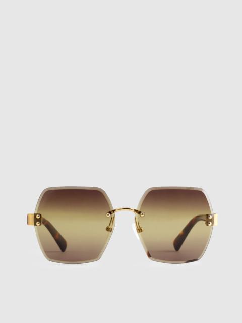 Madewell The Weekender Oversized Rimless Sunglasses
