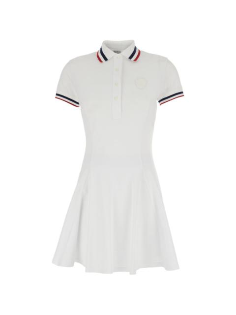 Brunello Cucinelli striped-trim A-line mini dress