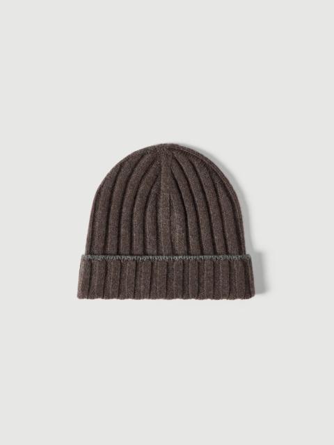 Brunello Cucinelli Cashmere rib knit beanie