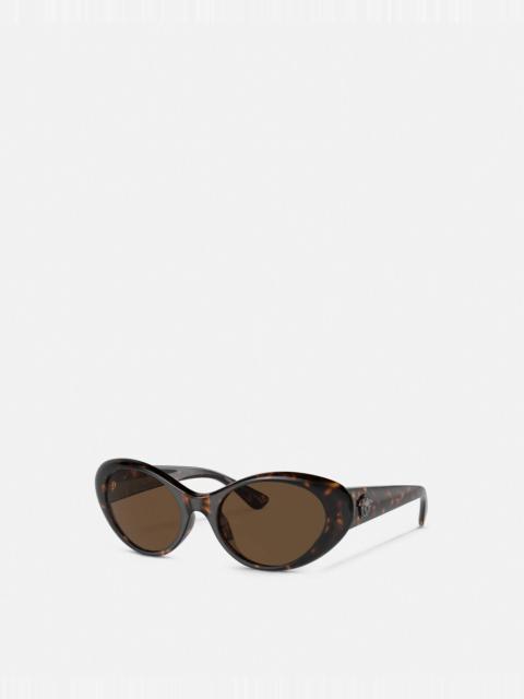 VERSACE La Medusa Oval Sunglasses