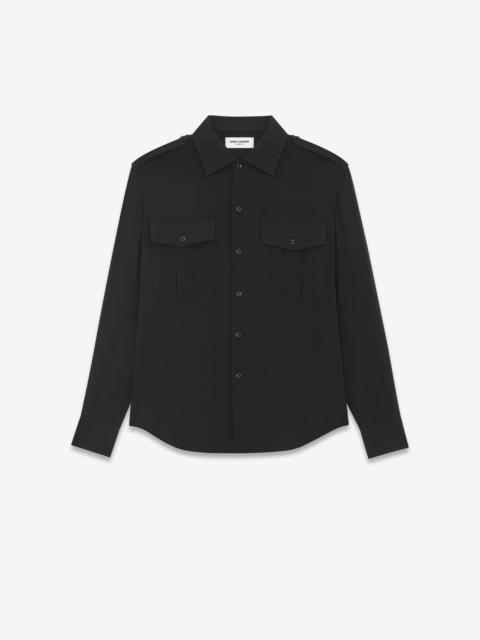 SAINT LAURENT shirt in silk georgette