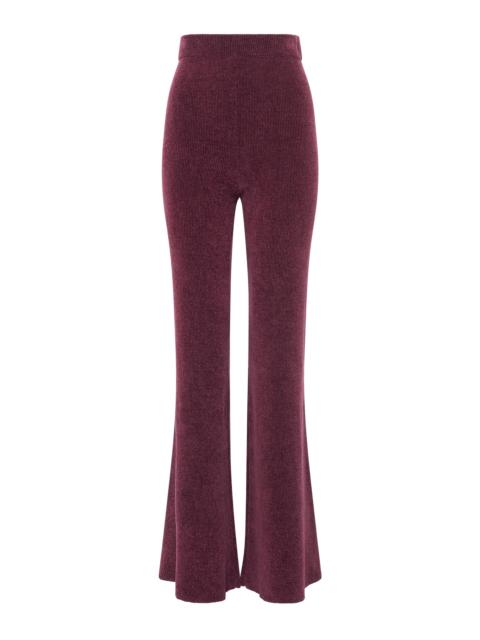 GABRIELA HEARST Cypher Knit Pants in Plum Silk
