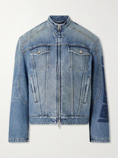 BALENCIAGA Denim Motorcycle Jacket