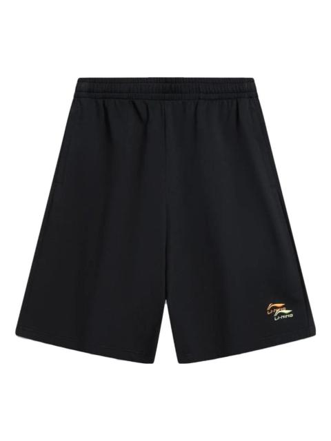 Li-Ning Li-Ning Double Embroidered Logo Shorts 'Black' AKST745-1