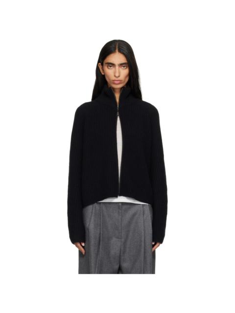 LISA YANG Black Sadie Zip Sweater