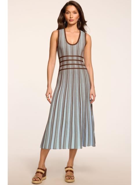 RAMY BROOK Arlette Striped Knit Midi Dress